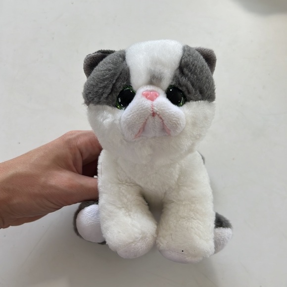 GIFTED Lot Ty Beanies Babies YANG Plush 6" Kitty Cat Kitten Stuffed Animal Gray - Picture 10 of 14